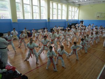 Кю-тест на нашивки и пояса Минской школы карате «Школа Мужества»